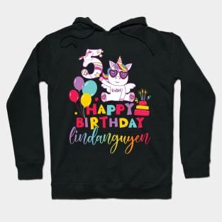 Happy Birthday My Girl Five Years Old Hoodie